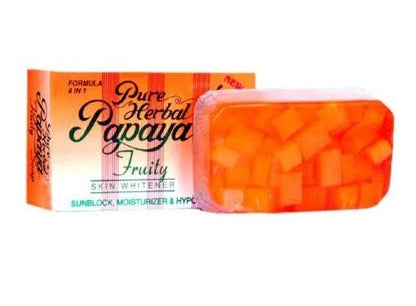 Fission Pure Herbal Papaya Fruity 4 In 1 Skin Whitening Soap