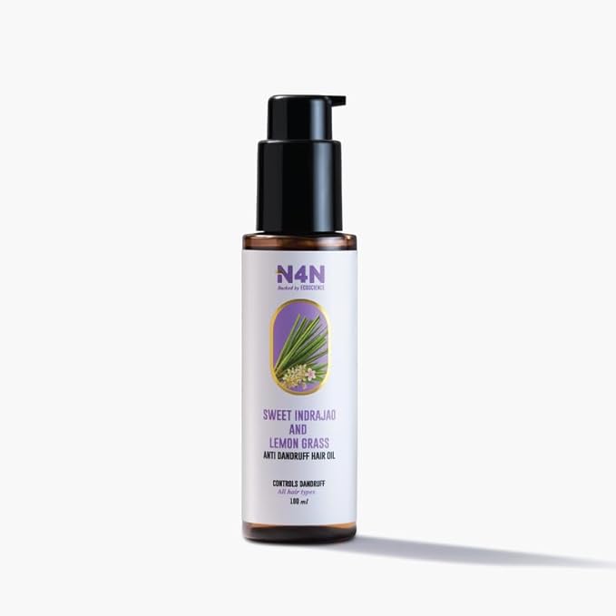 Nature4nature Anti-dandruff Hair Oil - 100 Ml | Sweet Indrajao & Lemongrass for Dandruff Control & Scalp Nourishment