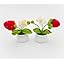 Crochet Flowers Artificial Sunflower Mushroom with Daisy Pot