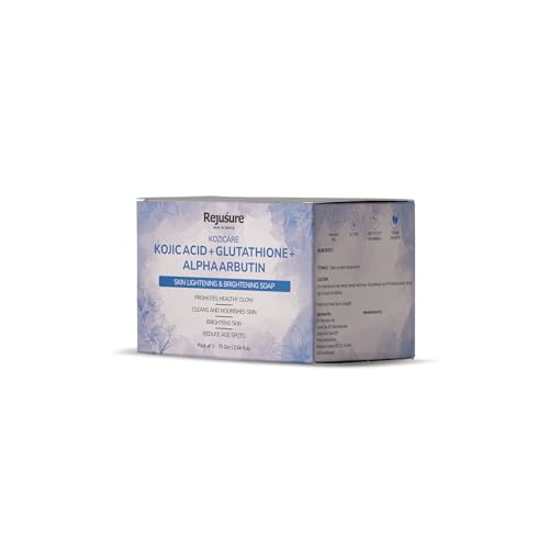 Rejusure Kojic Acid + Glutathione + Alpha Arbutin Soap - 75 Gms Each | Pack of 3