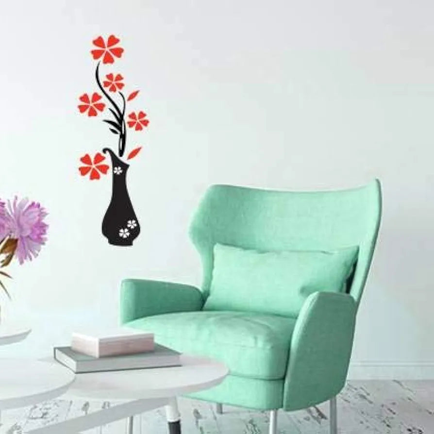 Rangoli Vinyl Modern Wall Sticker 1.96 X 20.86 X 1.96 Inches Multicolour Standard Botanical