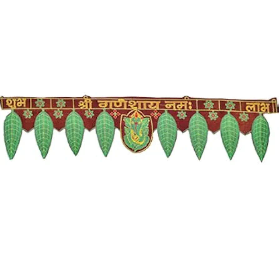 Collectible India Bandarwal Toran for Door Ganesha Shubh Labh