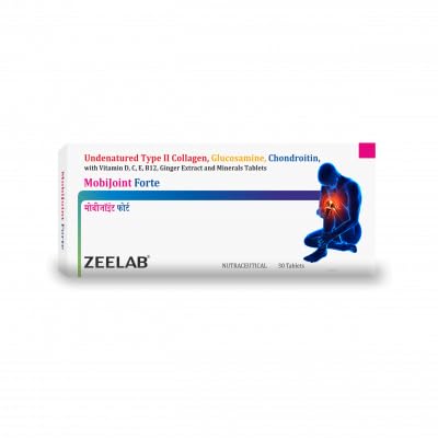 Zeelab Mobijoint Forte (15 Tablets Strip) | Collagen Type 2 Glucosamine Chondroitin