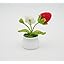 Crochet Flowers Artificial Sunflower Mushroom with Daisy Pot