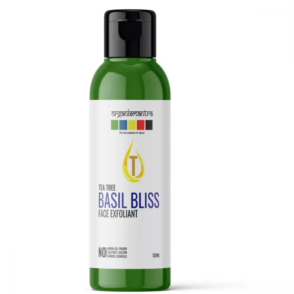 Organix Mantra Tea Tree Basil Bliss Face Exfoliator - 120 ml