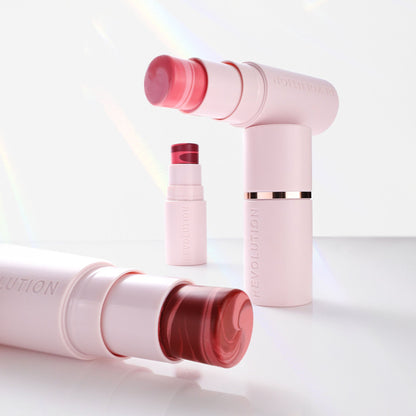 Makeup Revolution Skin Silk Marble Blush Stick - Pinched Light Pink
