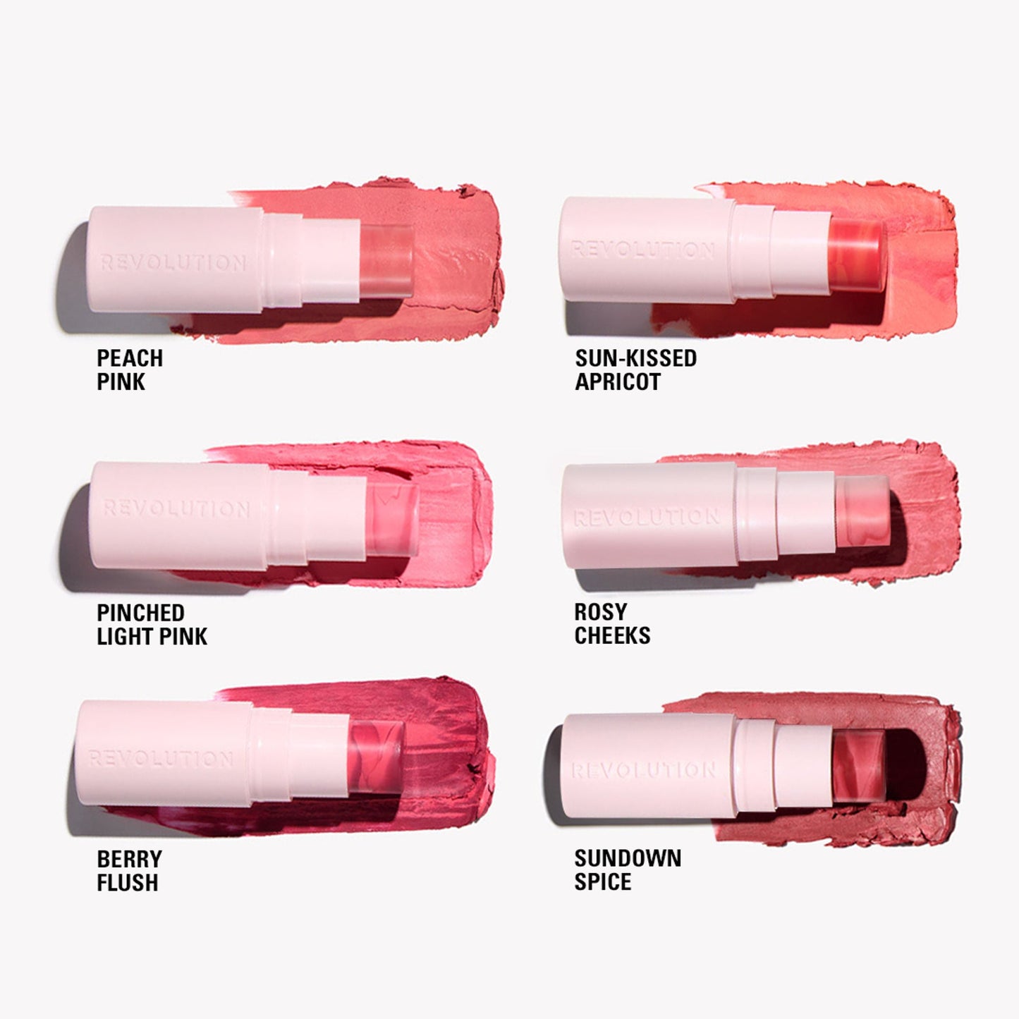 Makeup Revolution Skin Silk Marble Blush Stick - Pinched Light Pink