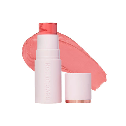 Makeup Revolution Skin Silk Marble Blush Stick - Rosy Cheeks