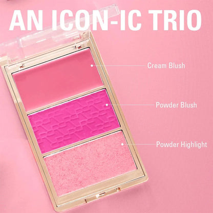 Makeup Revolution Blush Icon Palette - Hot Pink Flag