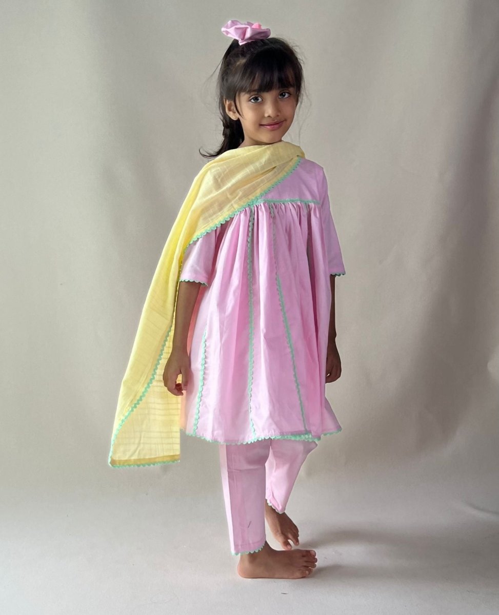 ArthLife Pink Anarkali Dress