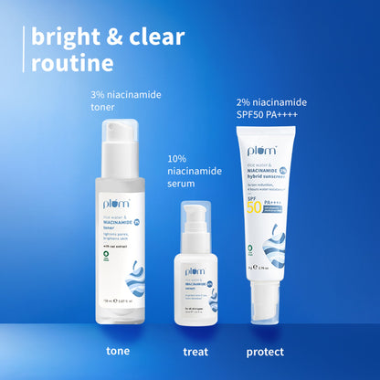 Plum Skin Brightening Kit Brightens & Improves Skin Texture - Suits All Skin Types