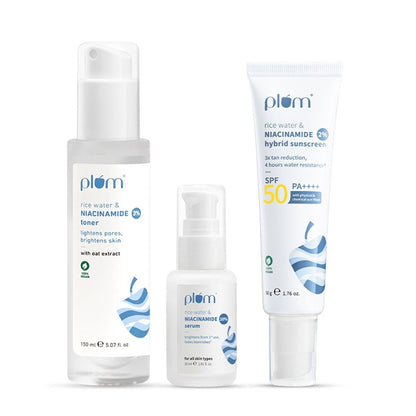 Plum Skin Brightening Kit Brightens & Improves Skin Texture - Suits All Skin Types