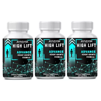 Ayudiva Herbals High Lift Advance Height Growth - 60 caps (Pack of 3)
