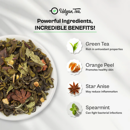 Udyan Tea Zesty Orange Green Tea