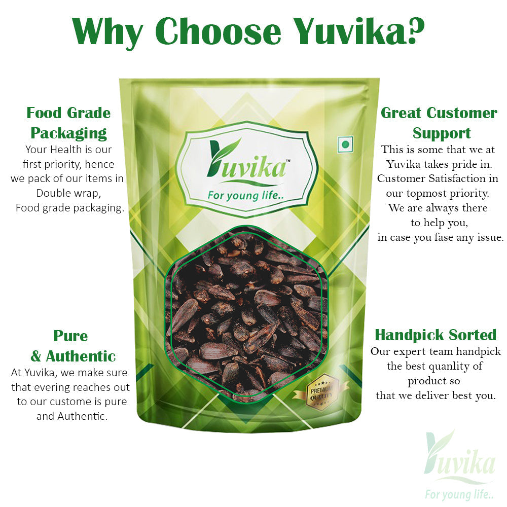 Yuvika Surajmukhi Beej Kala - Whole Sunflower Seeds