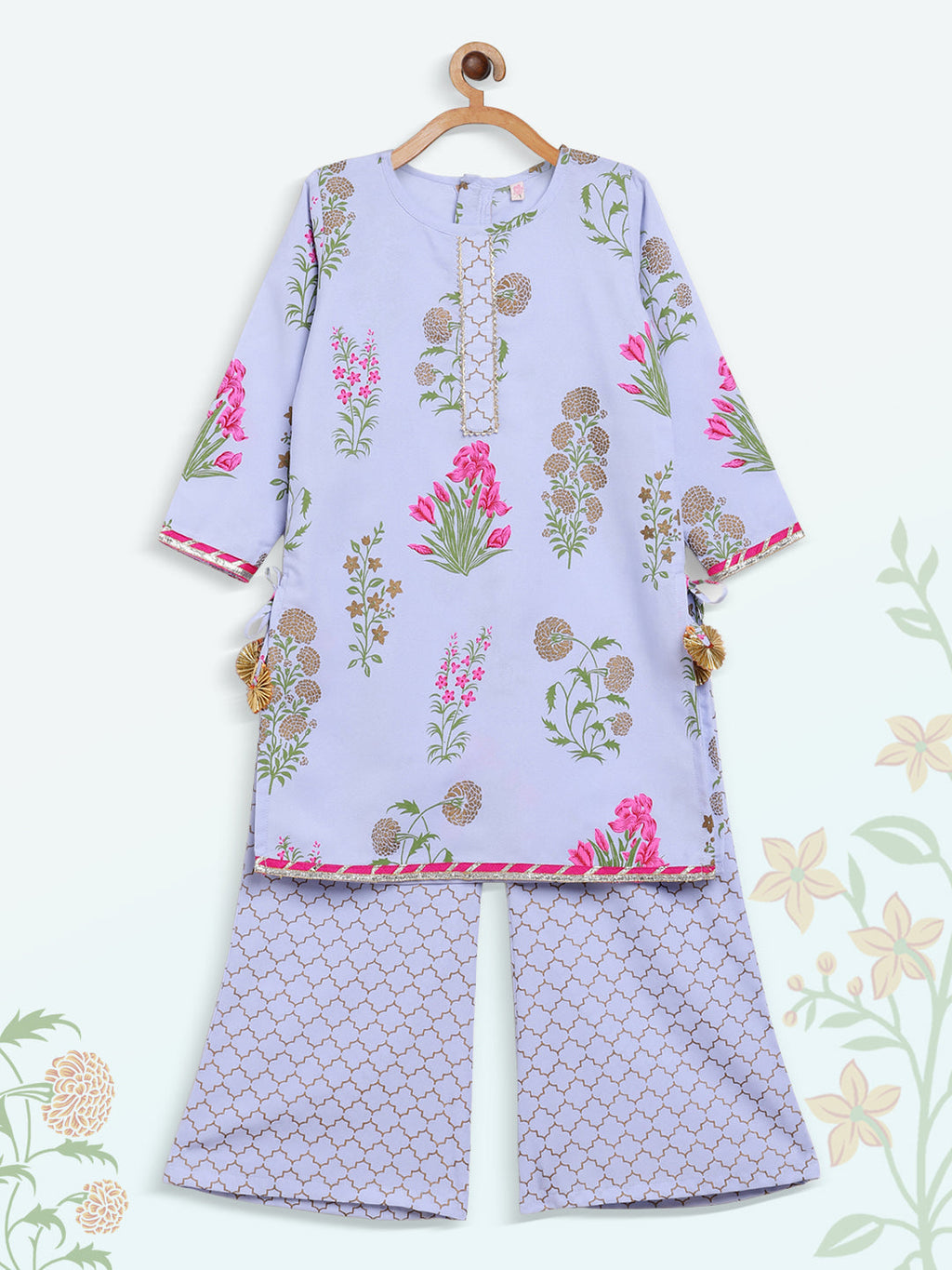 Ahalyaa Blue Crepe Straight Kurta Sets