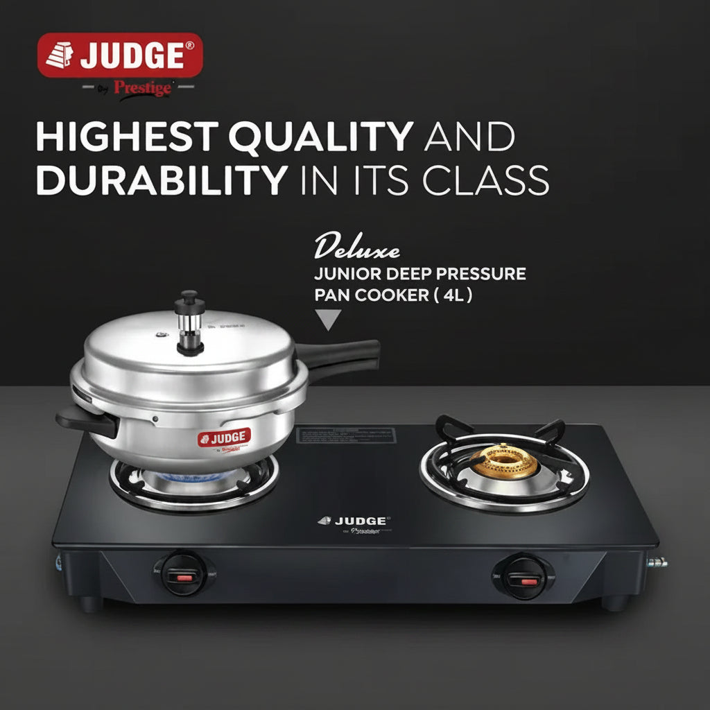 Judge by Prestige Deluxe 4L Induction Bottom Pressure Pan Aluminium