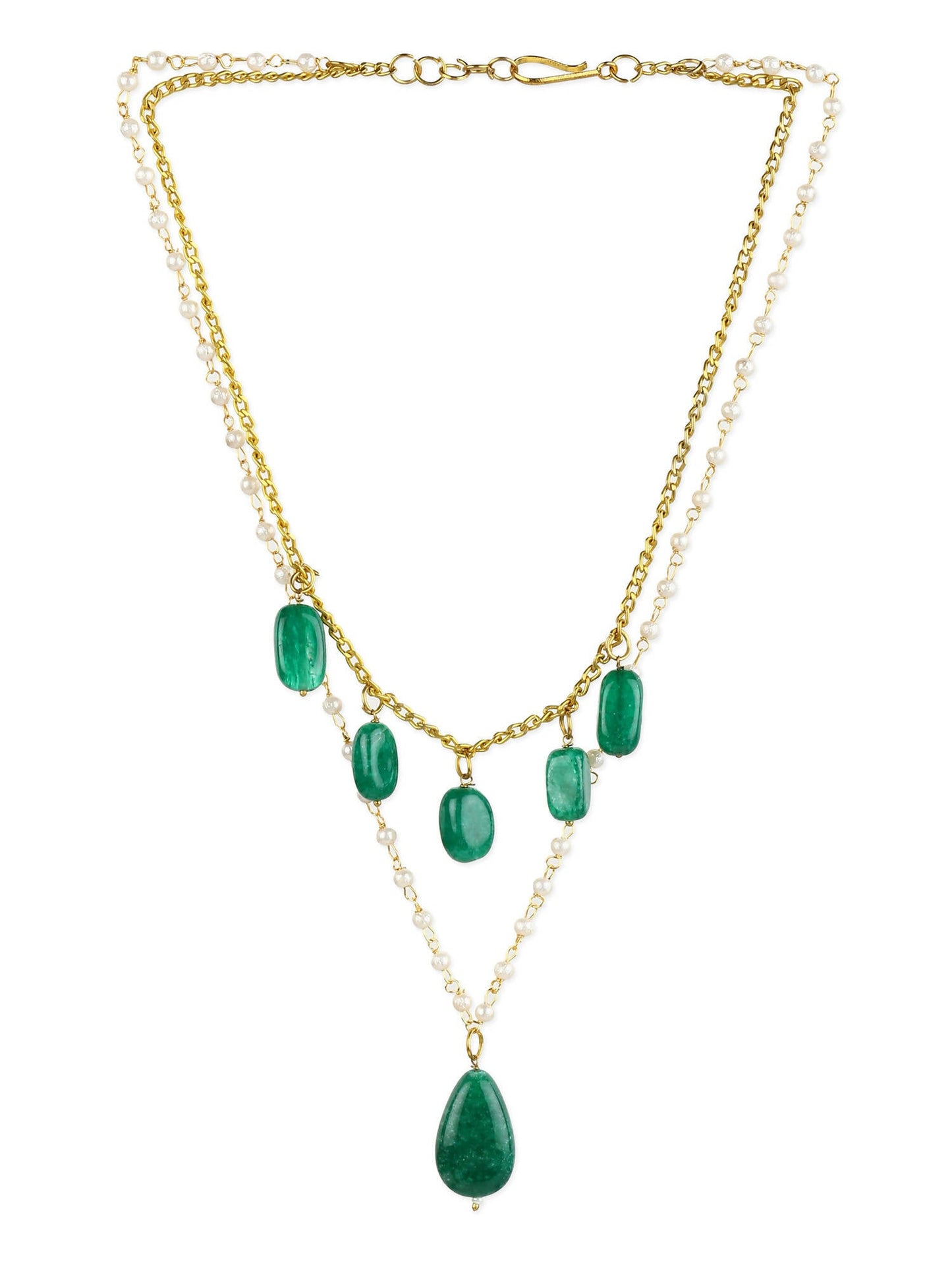 Women's Gold-Polished Necklace - Ruby Raang