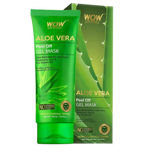Wow Skin Science Aloe Vera Peel Off Gel Mask - 100 ml