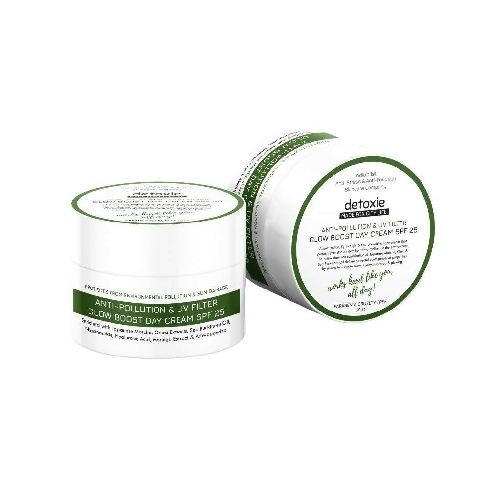Detoxie Anti-Pollution & UV Filter Glow Boost Day Cream SPF 25 - 50 gms