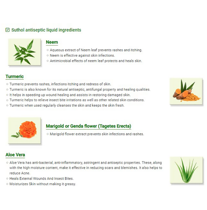 Boroline Suthol Active Neem Gel with Neem & Aloe Vera