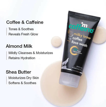 mCaffeine Milky Brew Face Wash - 75 ml