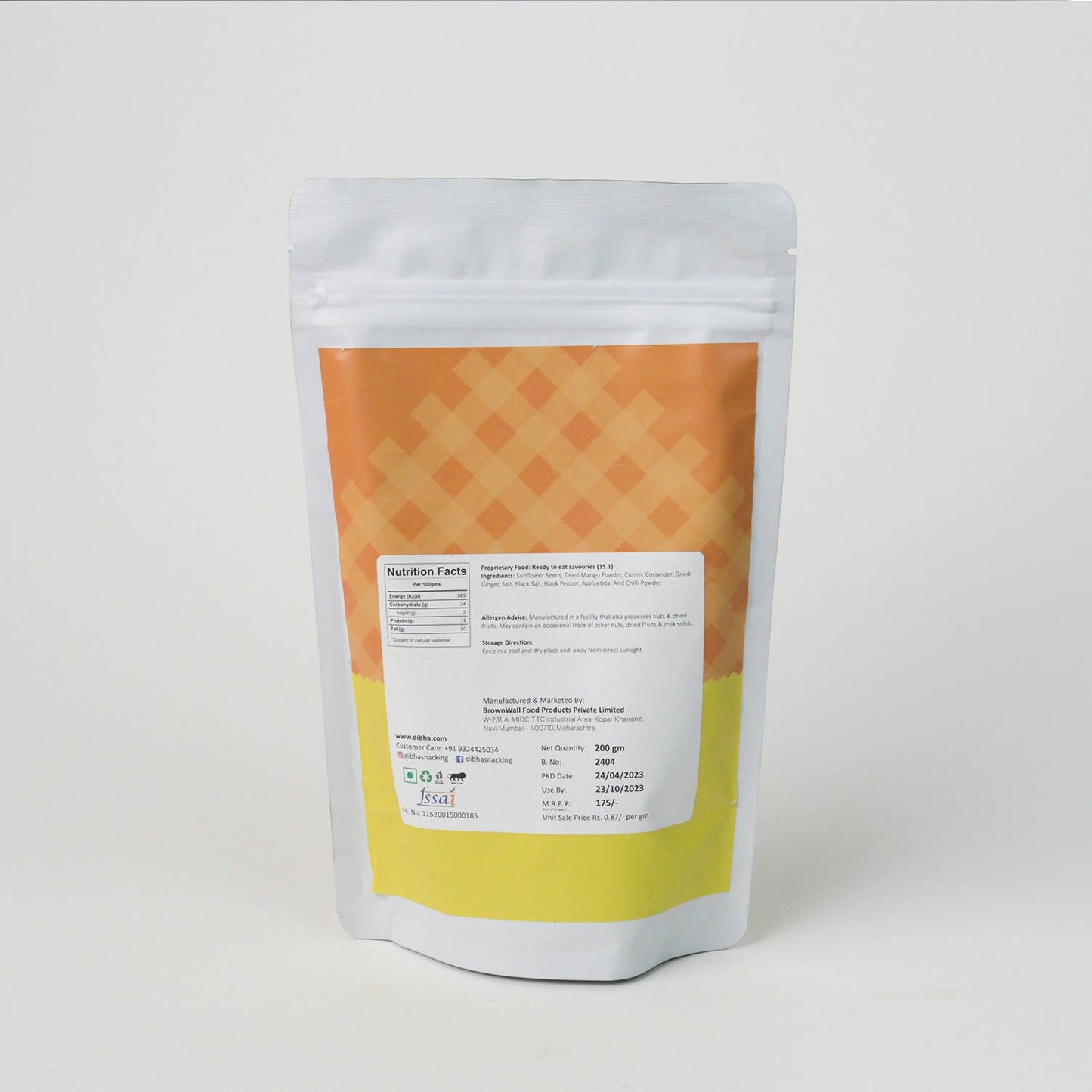 Dibha - Honest Snacking Masala Sunflower Seeds