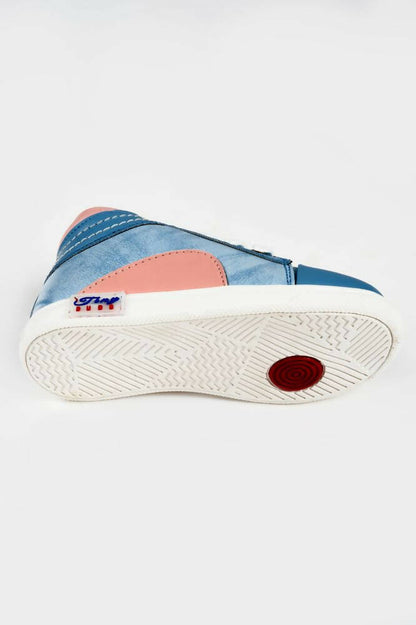 Tiny Bugs For Boys & Girls Party Wear Boots - Sky Blue