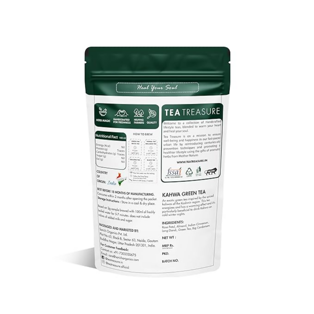 Tea Treasure Kashmiri Kahwa A Blend of Green Tea - Loose Leaf