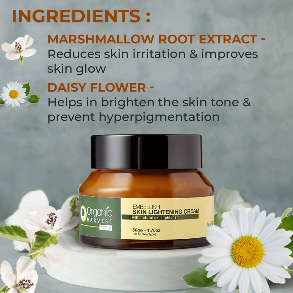 Organic Harvest Activ Embellish Skin Lightening Cream - 50 gms