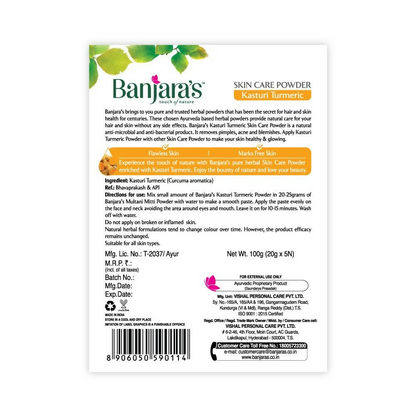Banjara's Kasturi Turmeric Skin Care Powder