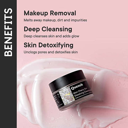 Quench Botanics Mon Cherry Dirt Dissolving Cleansing Balm - Korean Skincare
