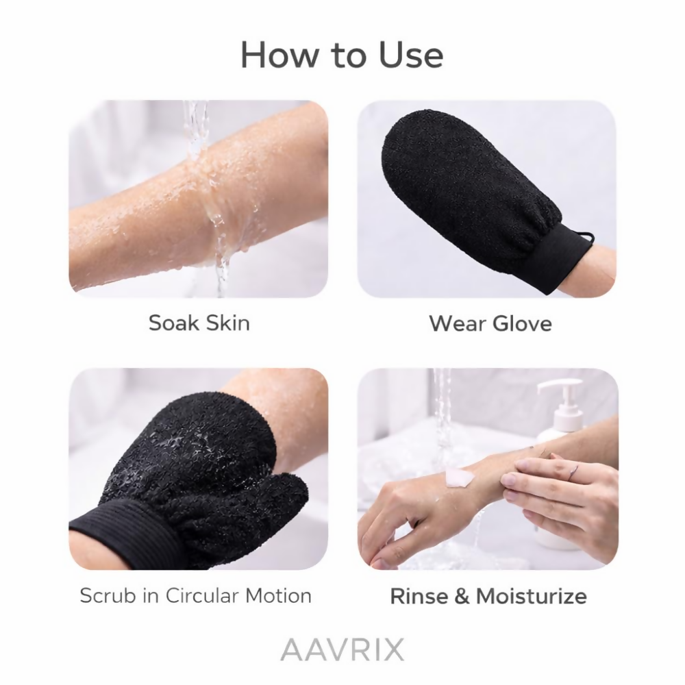 Bronson Professional Exfoliating Bath Glove Body Scrubber Mitt Loofah