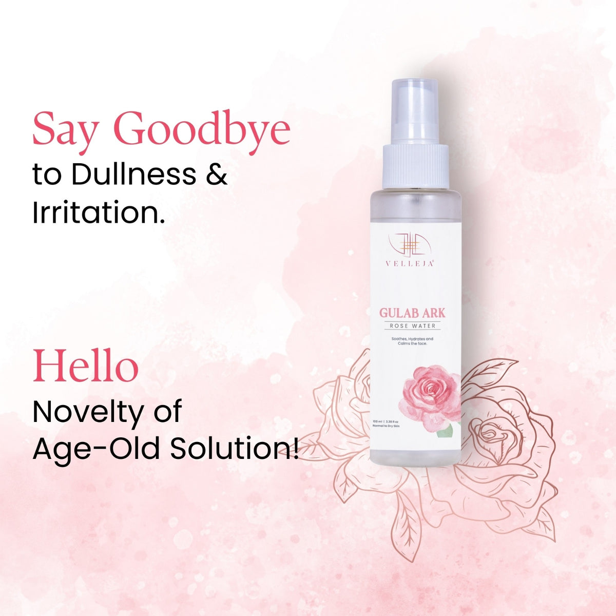 Velleja Gulab Ark - Rose Water