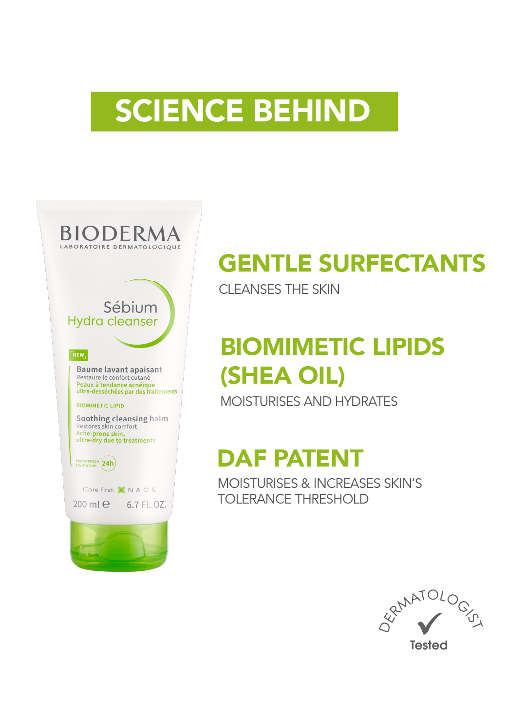 Bioderma Sebium Hydra Cleanser - 200 ml