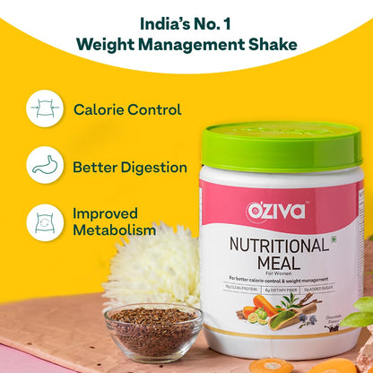 OZiva Nutritional Meal For Women - 16 Servings/ 500 gm