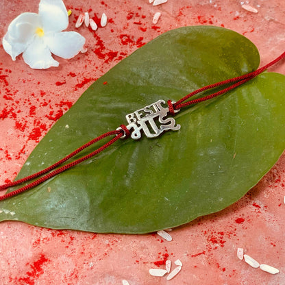 trueBrowns 925 Sterling Silver Best Bhai Thread Rakhi