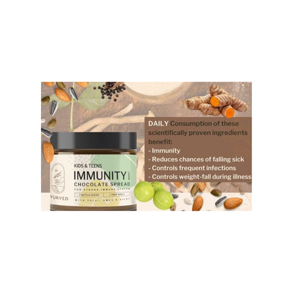 Iyurved Kids and Teens Immunity Boost Chocolate Spread - 340 gms