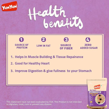 Yum Yum Instant Zero Added Sugar Porridge Pouch