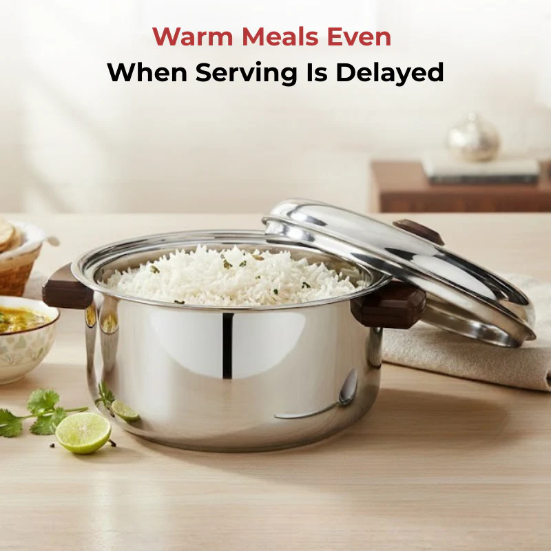 Vinod Stainless Steel Hot Casserole Insulated Serving