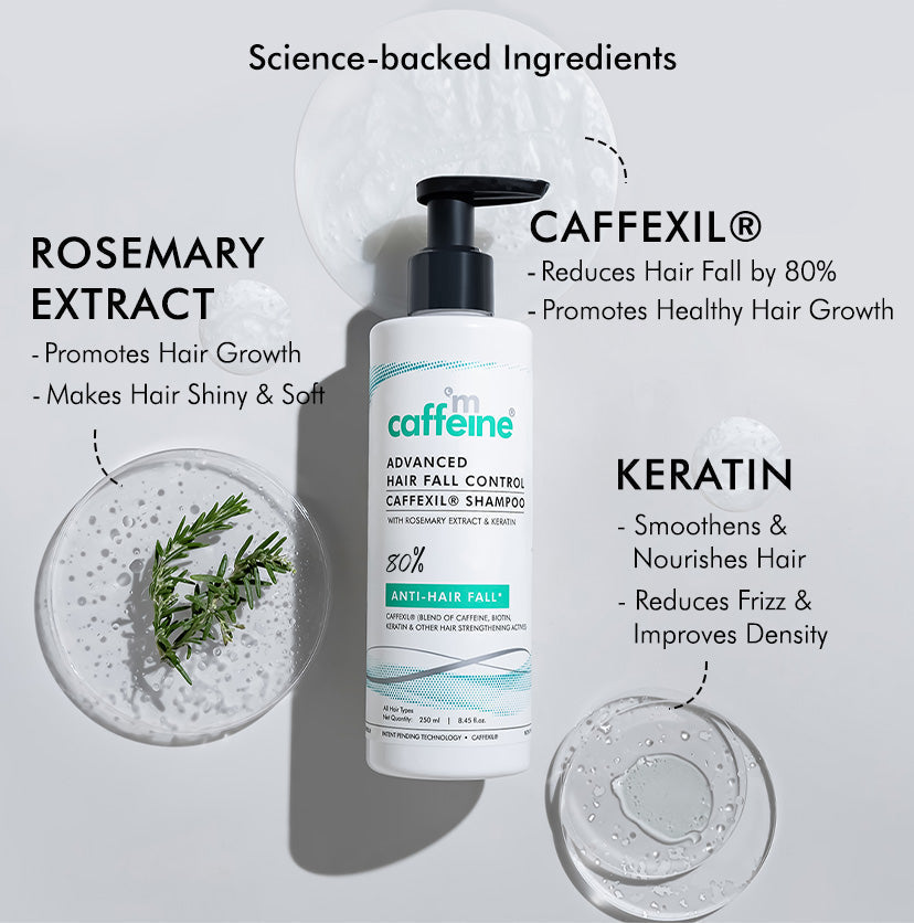 mCaffeine Advanced Hair Fall Control Caffexil Shampoo -250 ml