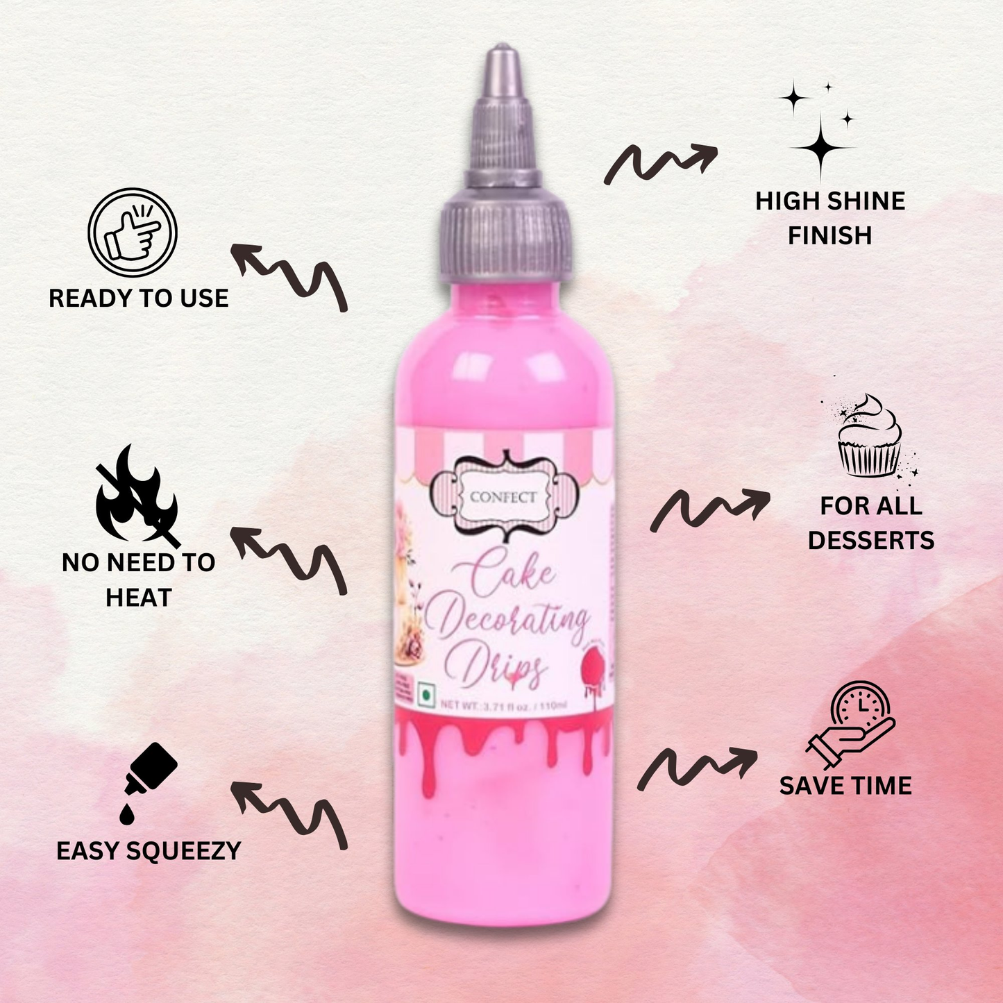 Confect Hot Hot Pink | Edible Drips