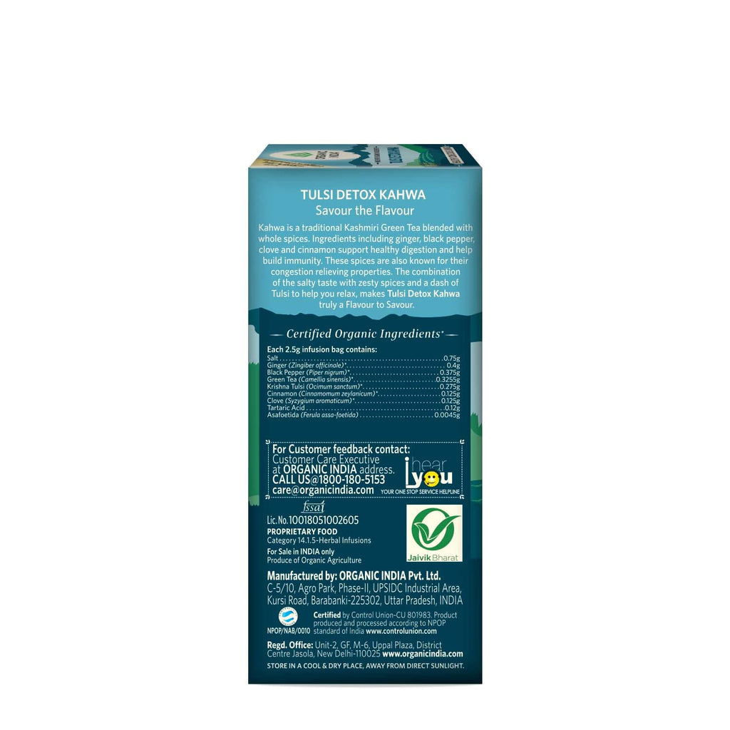 Organic India Tulsi Detox Kahwa - 25 Tea Bags