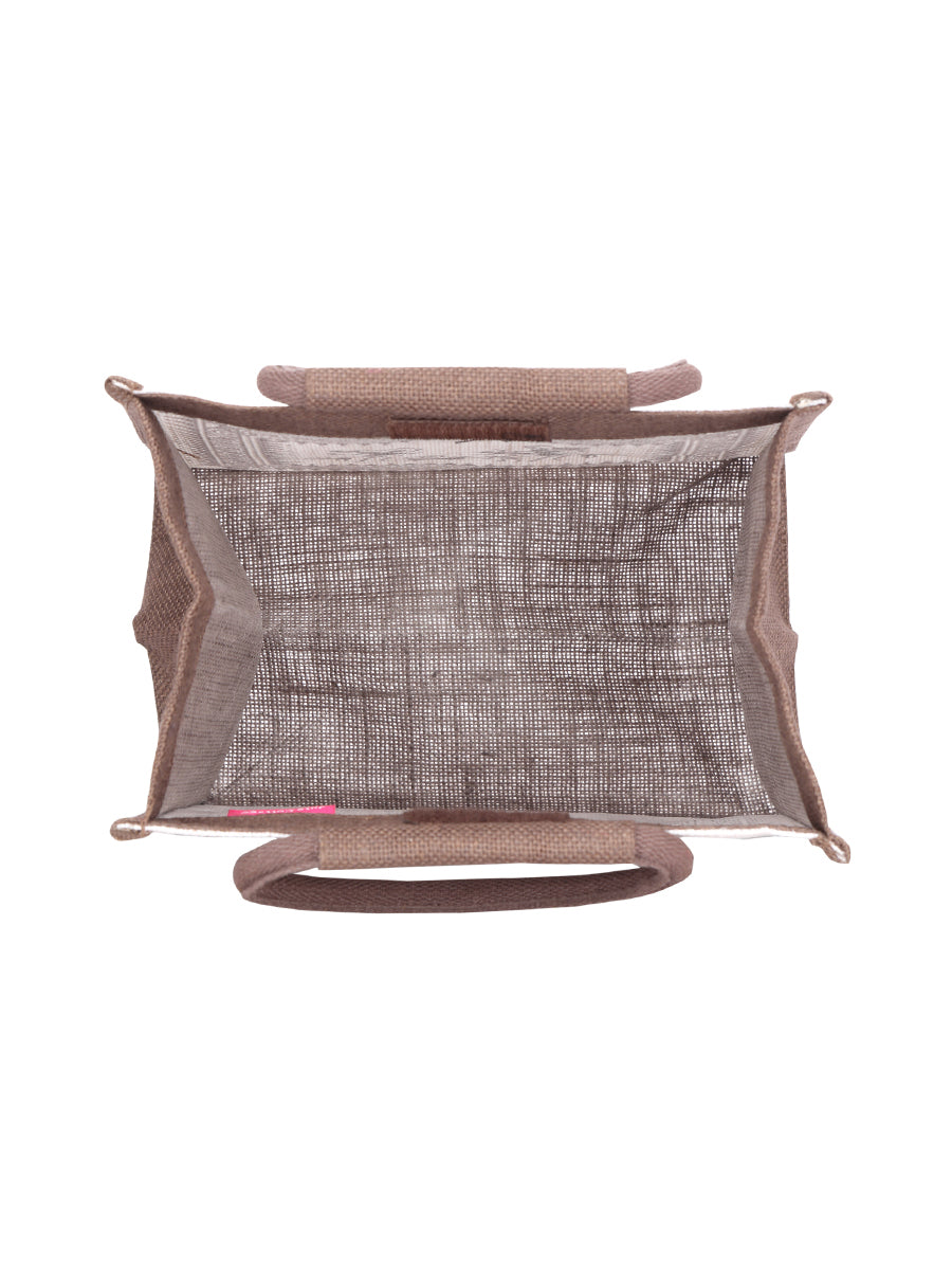 Jute Cottage Warli Print Lunch Zipper