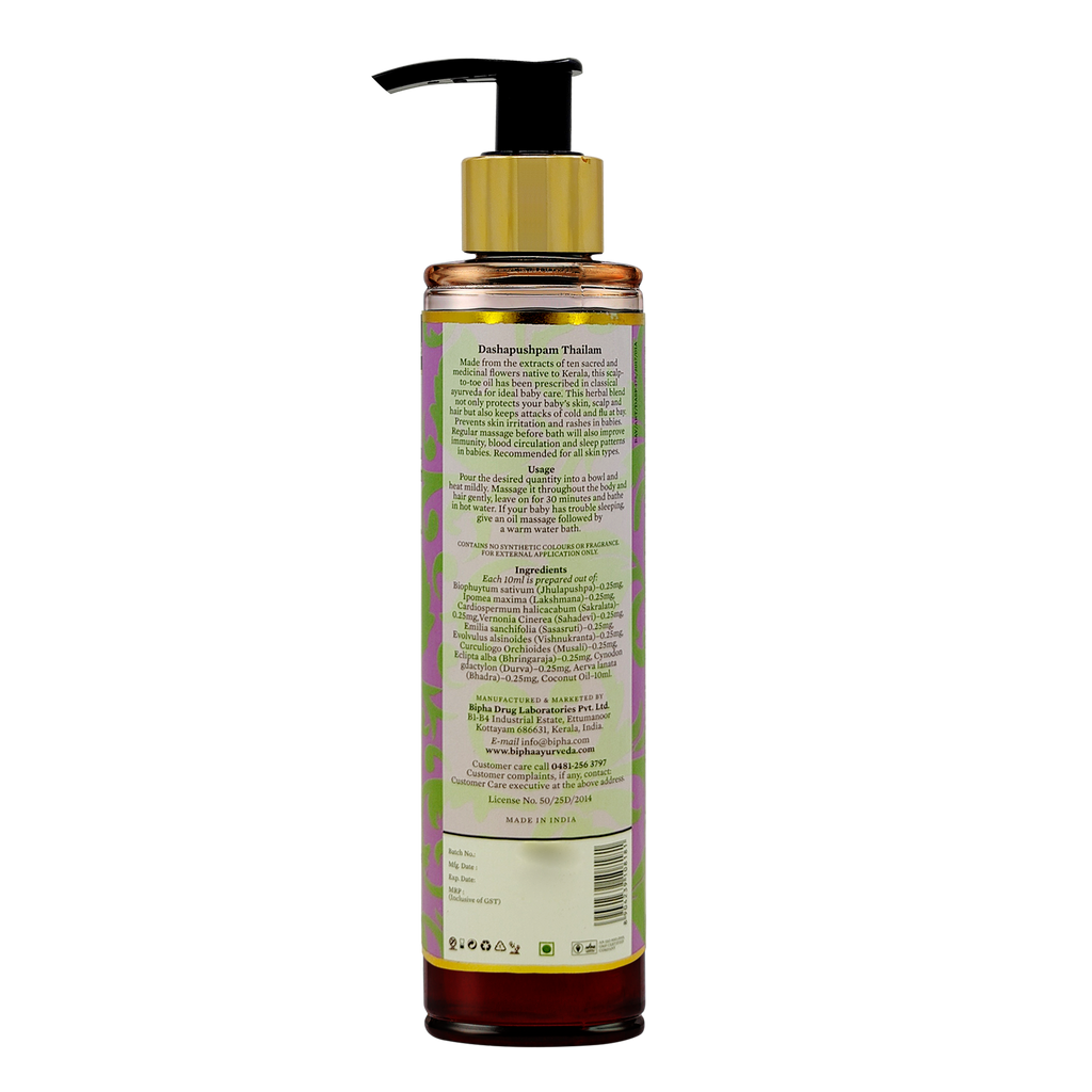 Bipha Ayurveda Dashapushpam Thailam - 175 ml