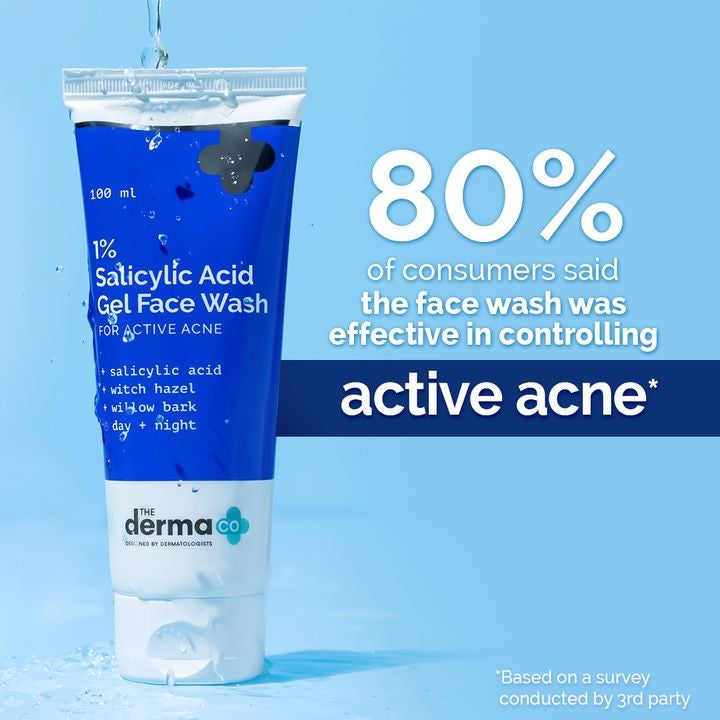 1% Salicylic Acid Gel Face Wash with Salicylic Acid & Witch Hazel - 100ml