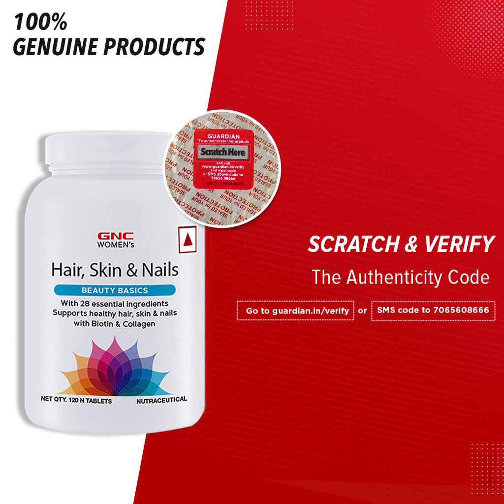 GNC Women's Hair Skin & Nails - 120 tabs