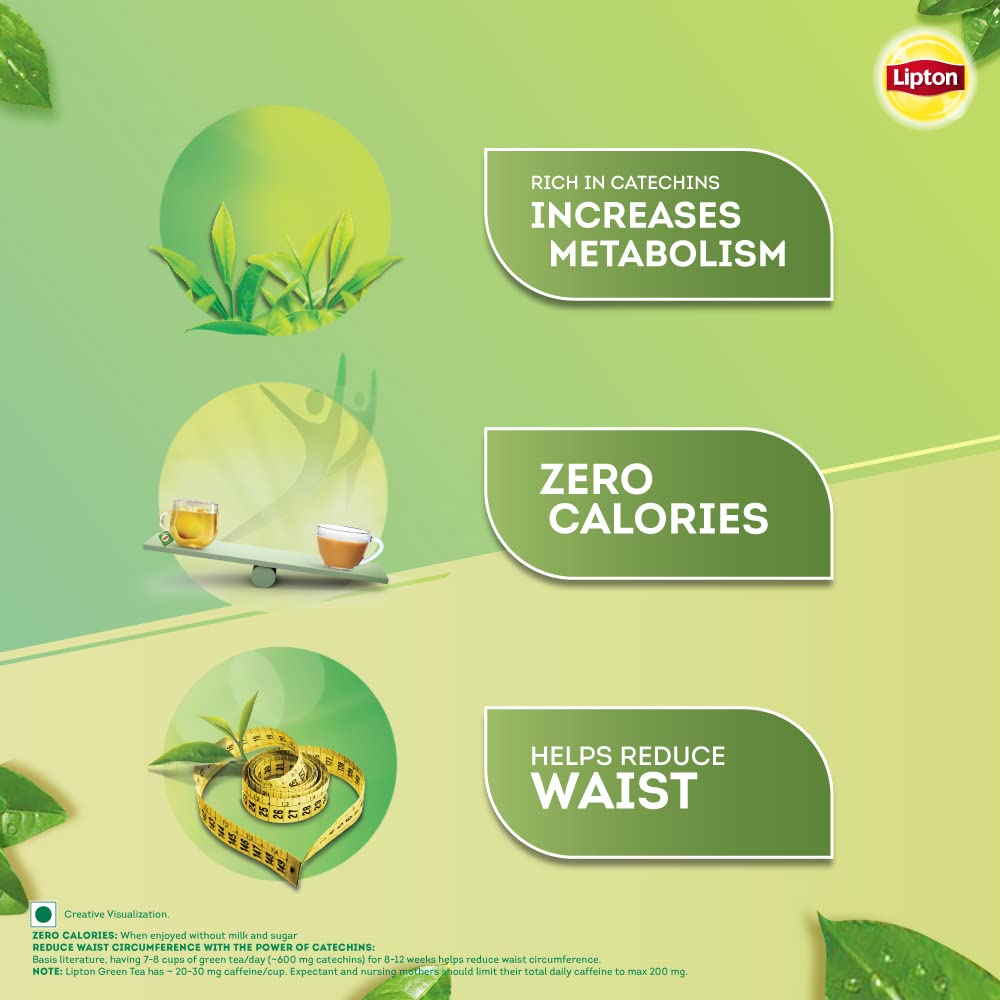 Lipton Honey Lemon Green Tea Bags - 100 Tea Bags