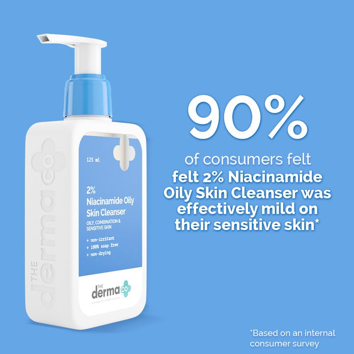 2% Niacinamide Oily Skin Cleanser for Sensitive, Oily & Combination Skin 125 ml