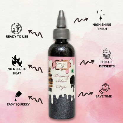 Confect Beaming Black | Edible Drips